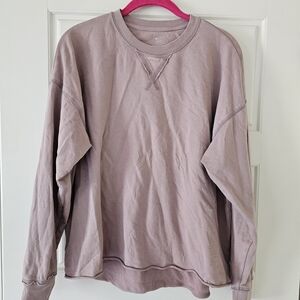 Aerie Real Good Sunwashed Distressed Sweatshirt